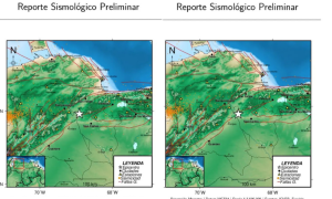 Dos sismos de magnitud 4,0 y 2,6 en las regiones de San Carlos y Acarigua este martes