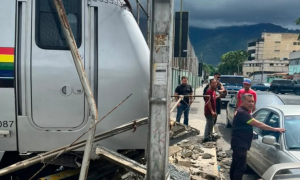 Descarrilamiento de tren del Metro de Caracas.